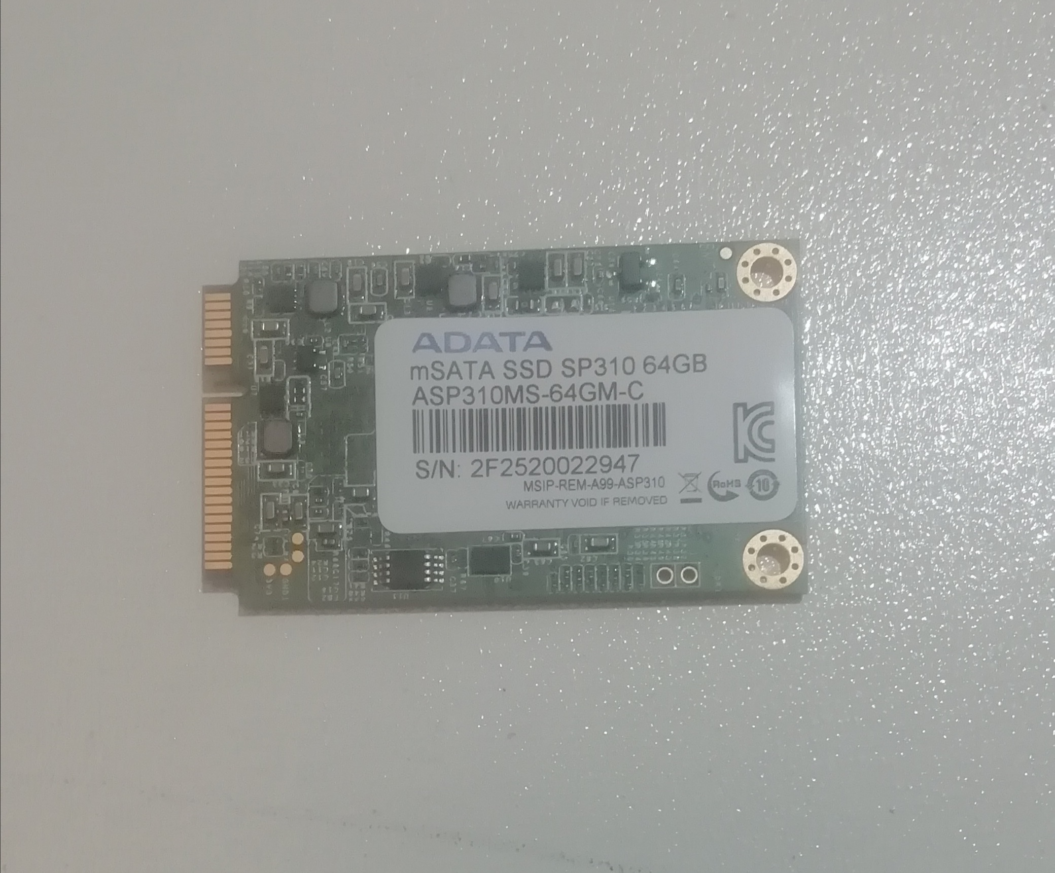 حافظه SSD MSATA 64 GB برند ADATA SP310