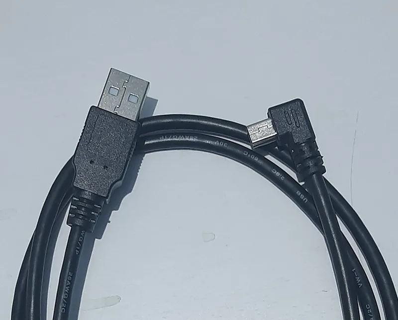 کابل miniUSB به USB سر کج ال 1 متری
